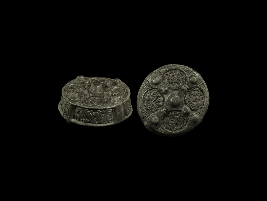 Viking Box Brooch with Oseberg Beast Panels