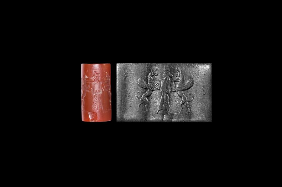 Western Asiatic Achaemenid Cylinder Seal with King