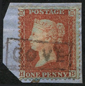 1d SG 29 (Pl.36) SCOTS LOCAL 'COVE' BOXED CANCEL
