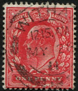 1d SG 275a VARIETY, 'DEEP ANILINE-ROSE' (F) VFU