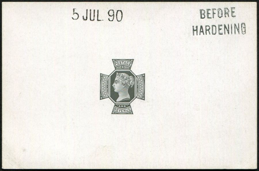 9d SG 209 DIE PROOF OF 'HEAD PLATE'