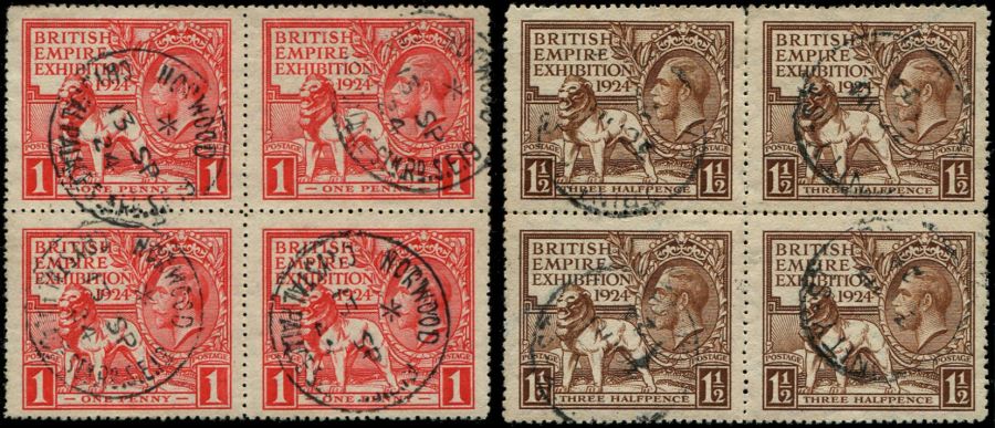1924 WEMBLEY 1d & 1 1/2d SG 430/31 SET