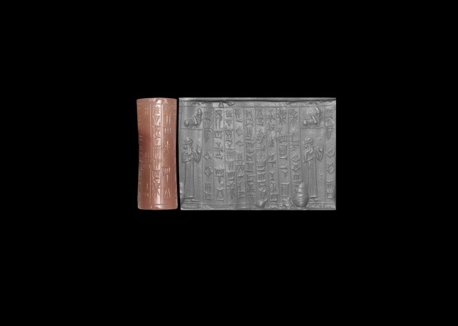 Western Asiatic Kassite Cylinder Seal of Son of King Kurigalzu